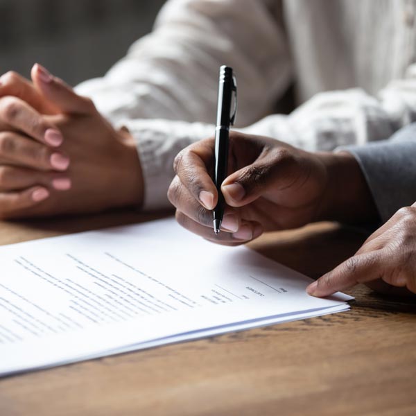 signing contract